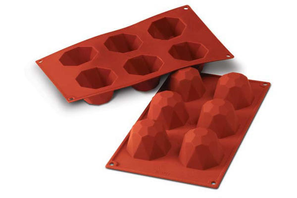 Sf049 - Silicone Mould N. 6 Big Diamond ?35 H 23 Mm